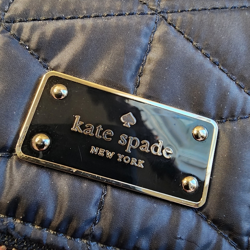 kate spade Black Quilted Crossbody Satchel with Gold Hardware - Picture 10 of 12
